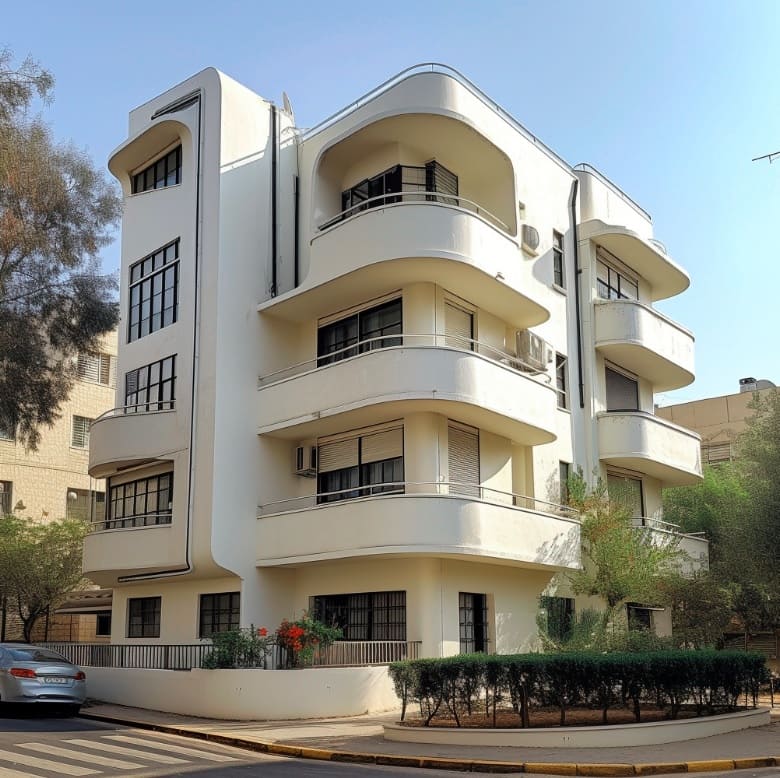עיצוב בסגנון באוהאוס בעיר תל אביב